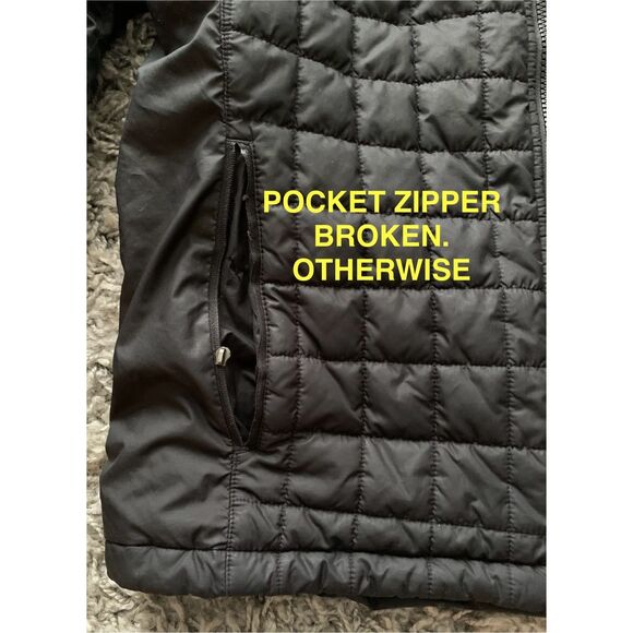 The North Face Black Quilted Brecon Jacket Coat mens sz S - Picture 4 of 10